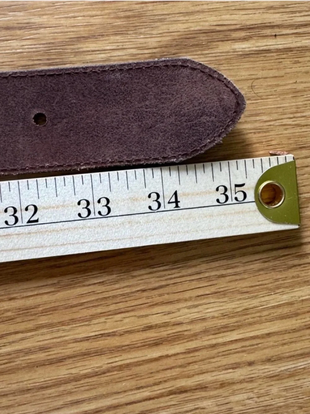 Gap brown suede genuine leather belt with brown floral embroidery size 30